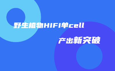 助力种质资源研究｜j9九游会优达野生植物HiFi单cell产出突破45G！